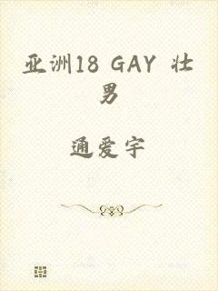 亚洲18 GAY 壮男